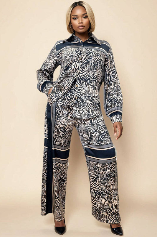 FATIMA LEOPARD PRINT SET