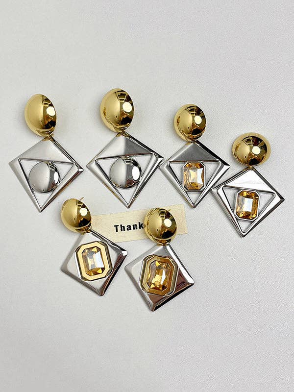 Geometric Drop Earrings