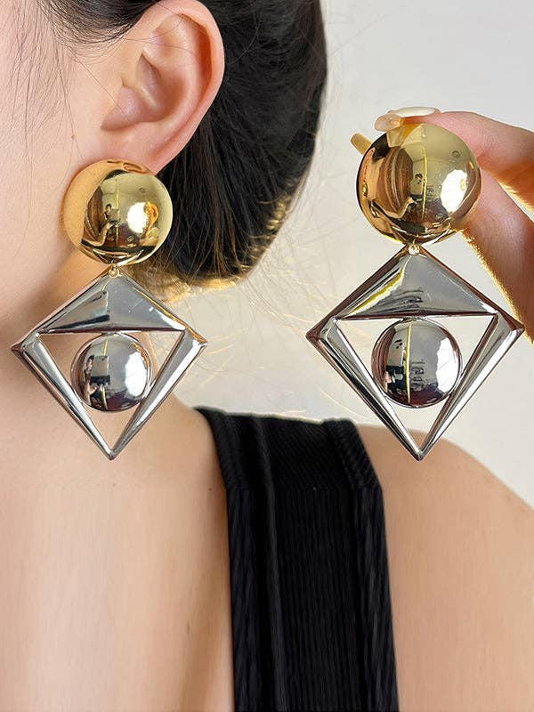 Geometric Drop Earrings