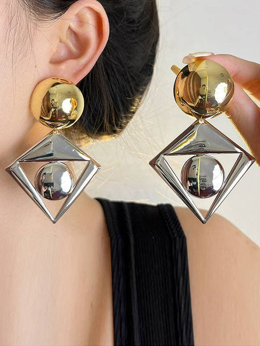 Geometric Drop Earrings