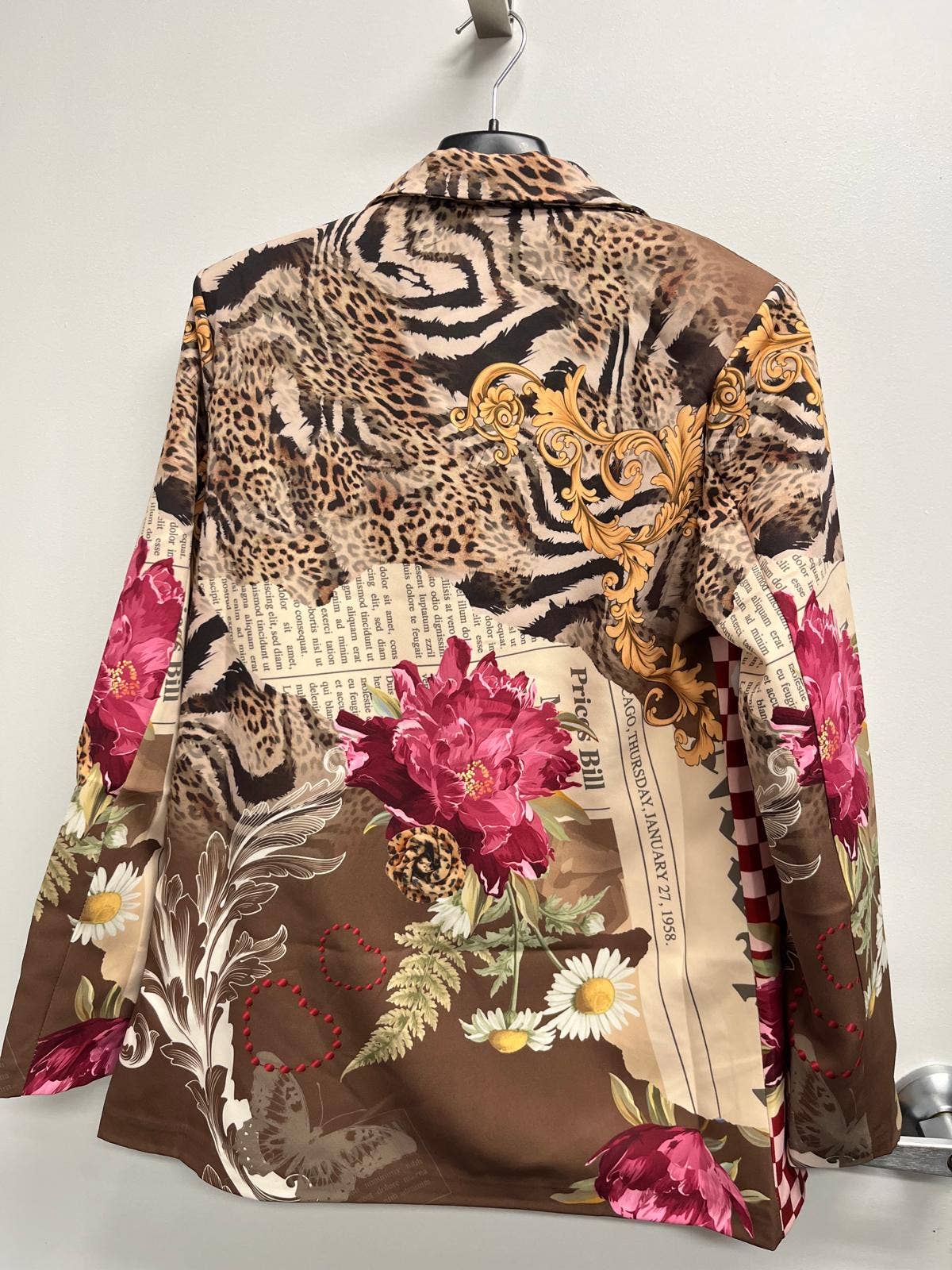 Choco Mix Printed Blazer