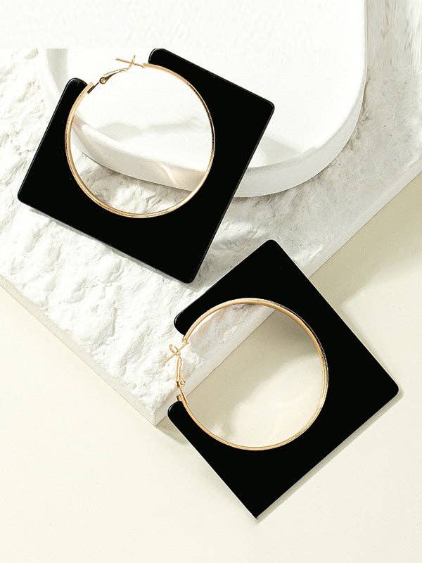 Normcore Geometric Drop Earrings