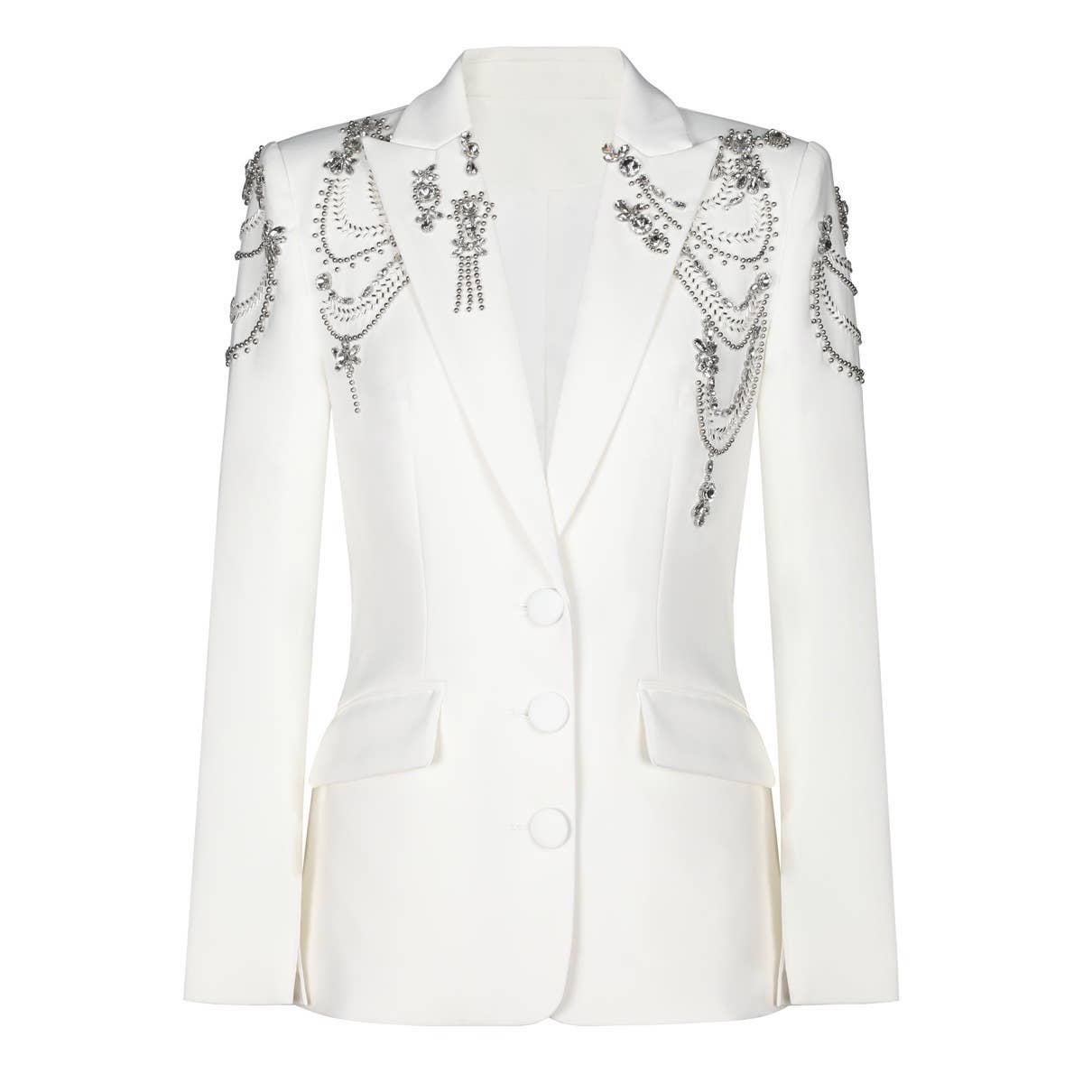 BL45Y Elegant Beaded Blazer for Women 2026 Spring Autumn