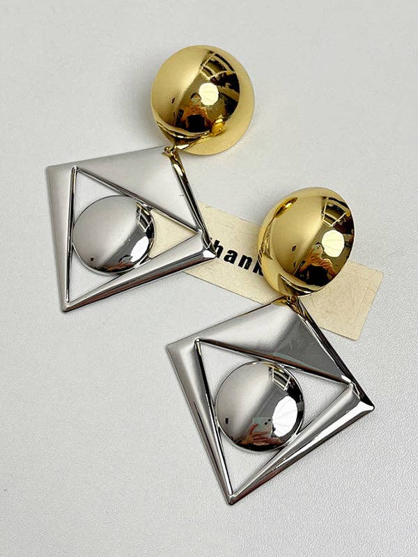 Geometric Drop Earrings