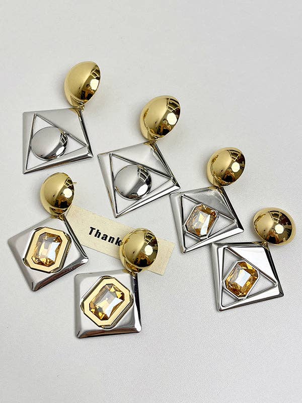 Geometric Drop Earrings