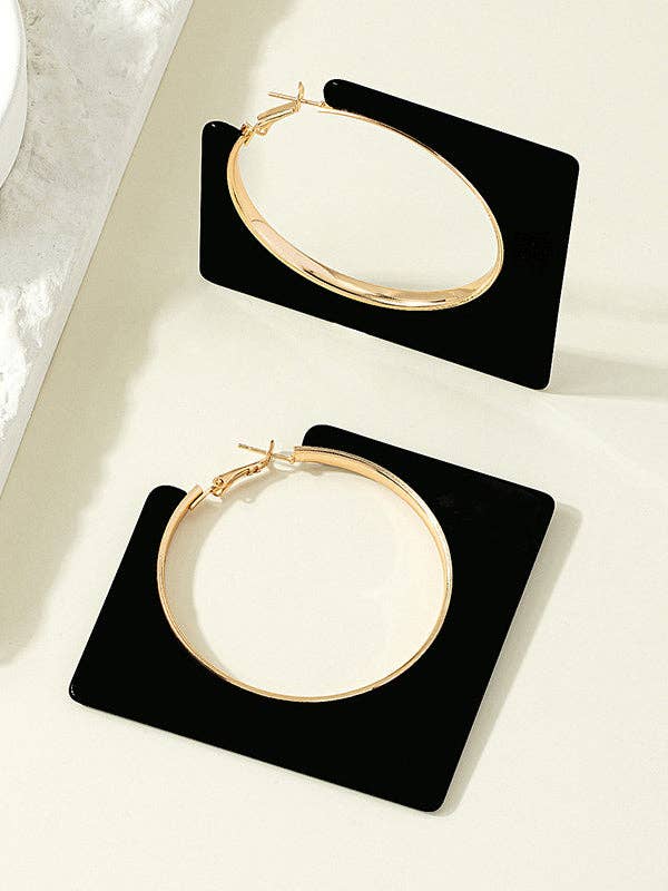 Normcore Geometric Drop Earrings